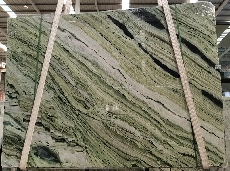 dark green marble countertops