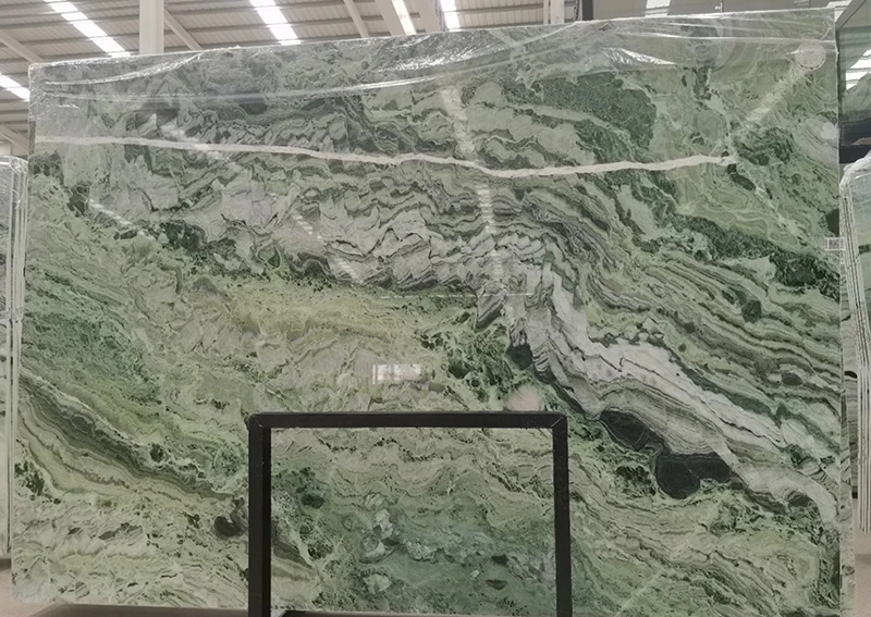 green marble counter top