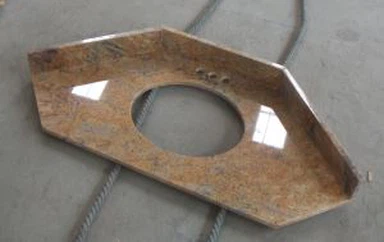 Žuti granita Madura zlato kupaonica kutu Ispraznost vrhovima