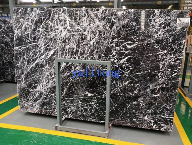 Snow Black Marble Slab hours