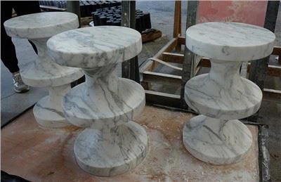 Honed Arabescato Marble Bočni stol New Design Architecture