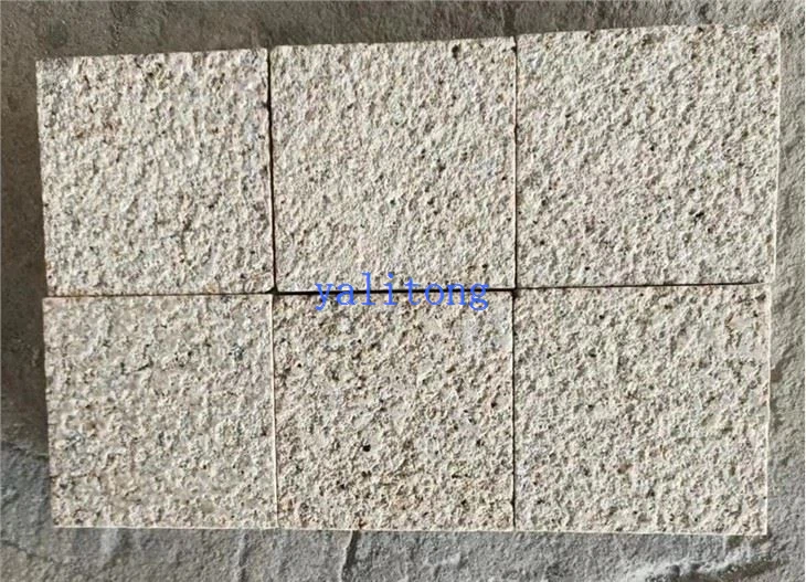 Žuta granitna kaldrma i popločavanje